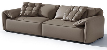 欣家居 實木 高回彈 海綿 生態皮 四人位沙發 LPS0531FC