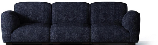 欣家居 實木 羽絨 雪尼爾布 塑料合金腳 四人位沙發 LPS0536FC