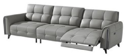 欣家居 實木框架（進口落葉松） 電動功能架 真皮 三人位沙發 LPS0538FC