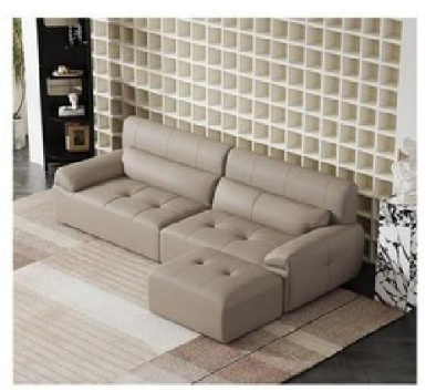 欣家居 頭層真牛皮實木 三人位沙發 LPS0545FC