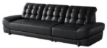 欣家居 實木框架 真皮四人座沙發 LPS0557