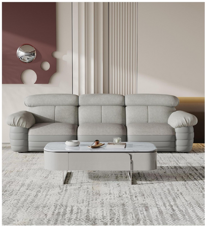 欣家居 實木 羽絨 雪尼爾布 超遷皮 四人位沙發 LPS0560