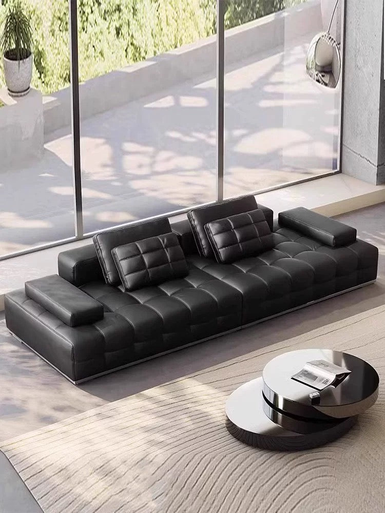 欣家居 意式間約 四人位沙發（兩大兩小抱枕）LPS0574B