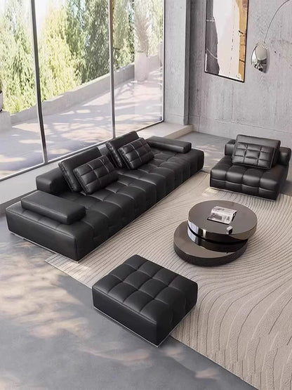 欣家居 意式間約 四人位沙發（兩大兩小抱枕）LPS0574B