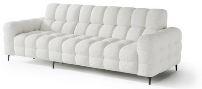 欣家居 泰迪絨質感布料 進口落葉松 功能四人位沙發（右電機）LPS0636