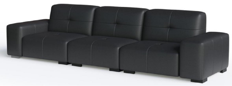 欣家居 實木 合金腳 四人位沙發 LPS0665