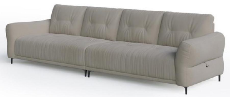 欣家居 頭層黃牛皮 落葉松實木沙發 LPS0775