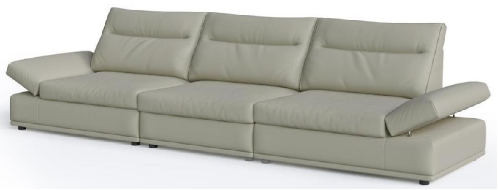 欣家居 實木 高密度海綿 四人位沙發 LPS0690