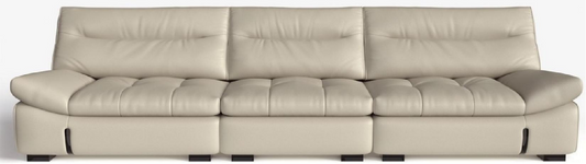 欣家居 實木 高回彈海綿 生態真皮沙發 LPS0738