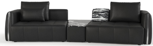 欣家居 實木 高密度海綿 生態真皮 碳素鋼 沙發 TPS0742