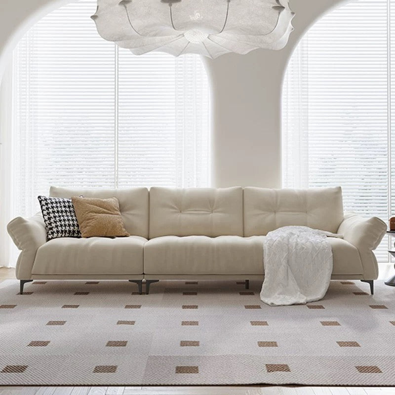 欣家居 頭層黃牛皮 落葉松實木沙發 LPS0775