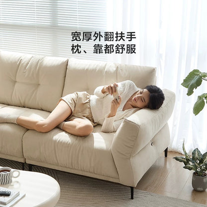 欣家居 頭層黃牛皮 落葉松實木沙發 LPS0775