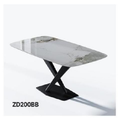 欣家居 碳素鋼底架 中纖板底板 香奈兒巖板 餐桌 LPZD200BB