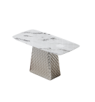 欣家居  超晶石 中纖板 201原色不銹鋼 餐桌 LPZD227FC