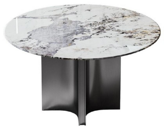 欣家居 潘多拉超晶石 中纖板 201鏡面不銹鋼 餐桌 LPZD231FD