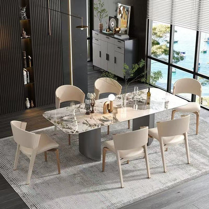 欣家居 碳素鋼五金腳 巖板 餐桌 LPZD235FA