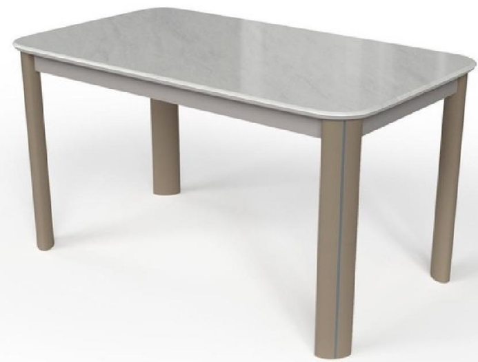 欣家居 實木 馬鞍皮 鋁合金 彩晶石 餐桌 LPZD278