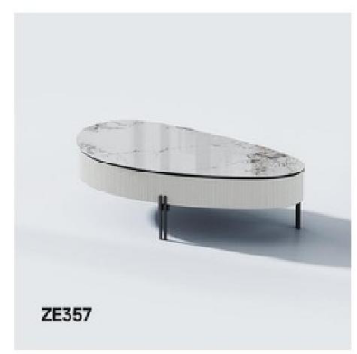 欣家居 中纖板米白烤漆 五金 亮光巖板 茶幾 LPZE357