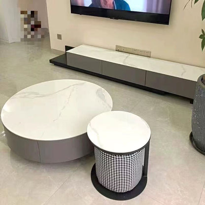 欣家居 雪山白巖板 E1級中纖板 烤漆 茶幾 LPZE441