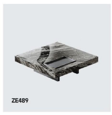 欣家居 威尼斯棕巖板 夾板 不銹鋼 茶幾 LPZE489